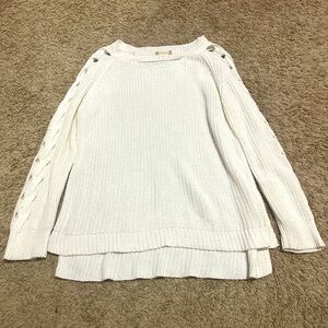 Altard state white cut-out sweater